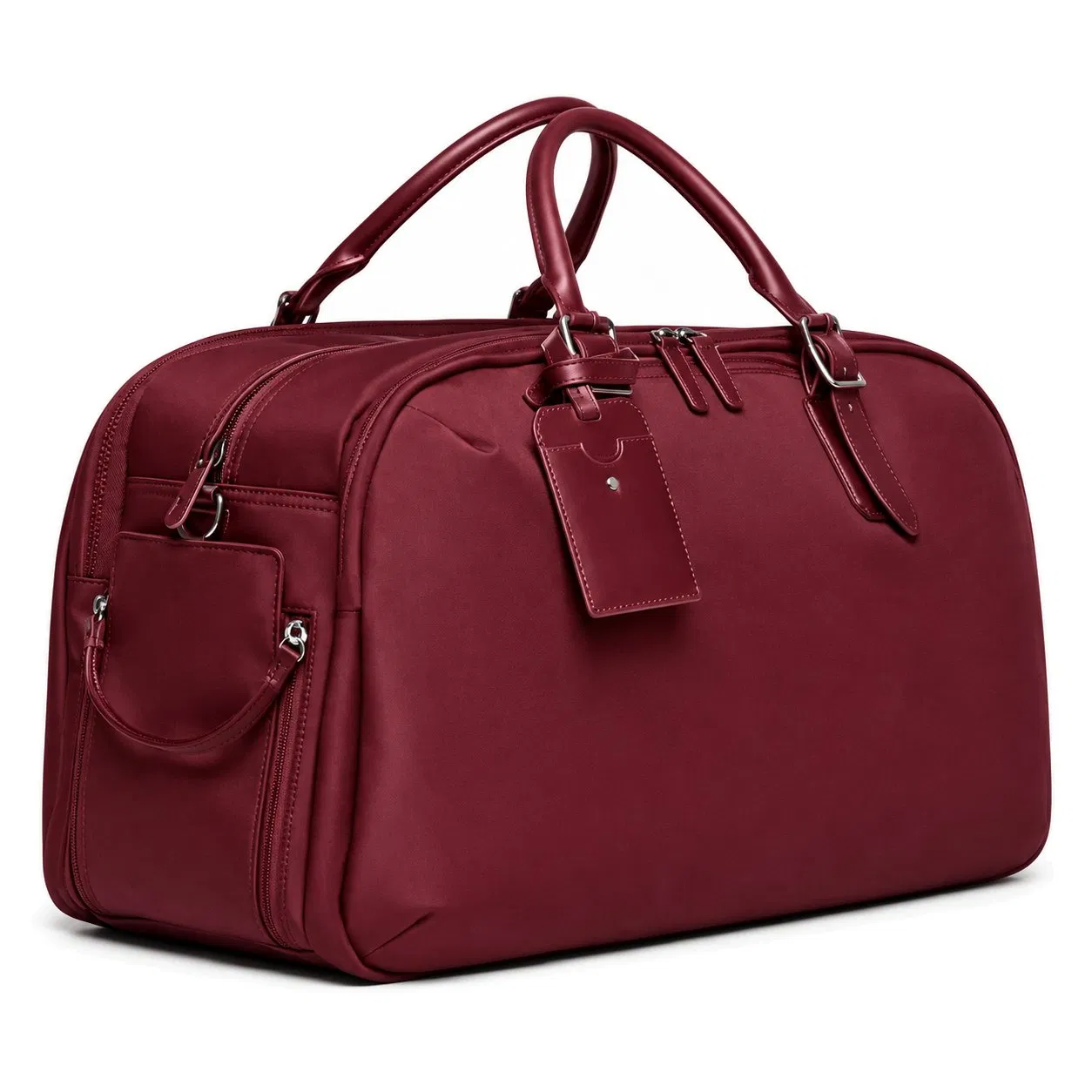 Custom Nylon Travel Duffel Bag with Shoe Compartment and Luggage Sleeve