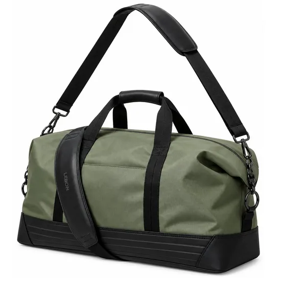 Custom Water Resistant Nylon Travel Duffel Bag for Gym and Weekend Trips