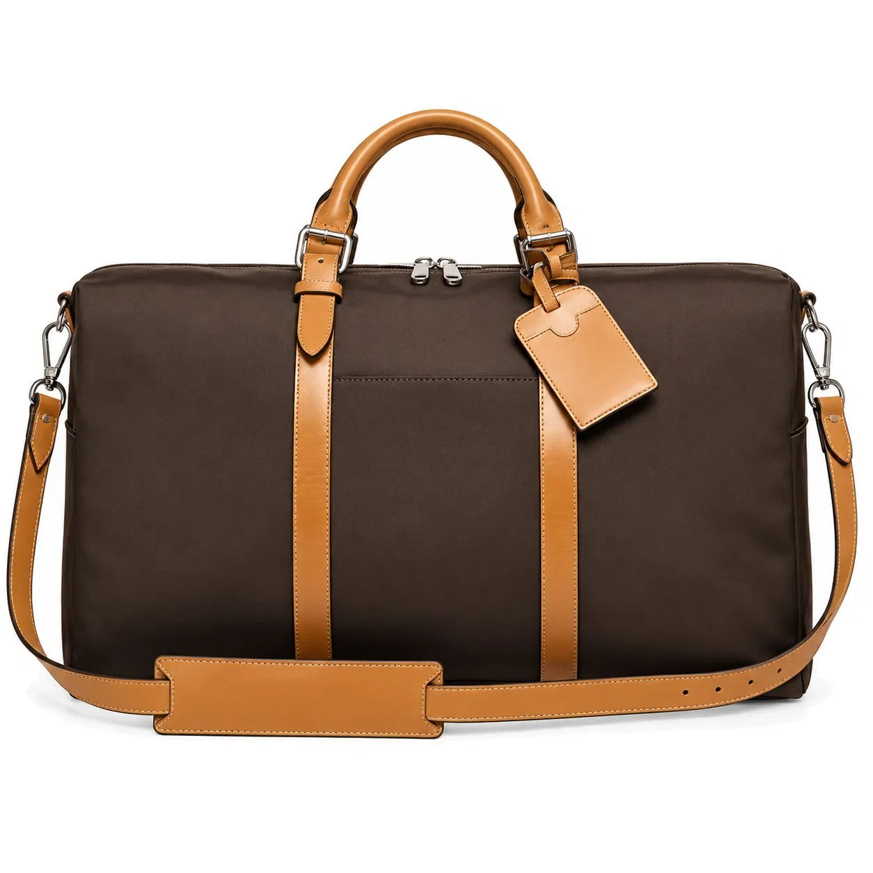 Custom Lightweight Nylon Travel Duffel Bag with Shoe Pocket and Luggage Sleeve