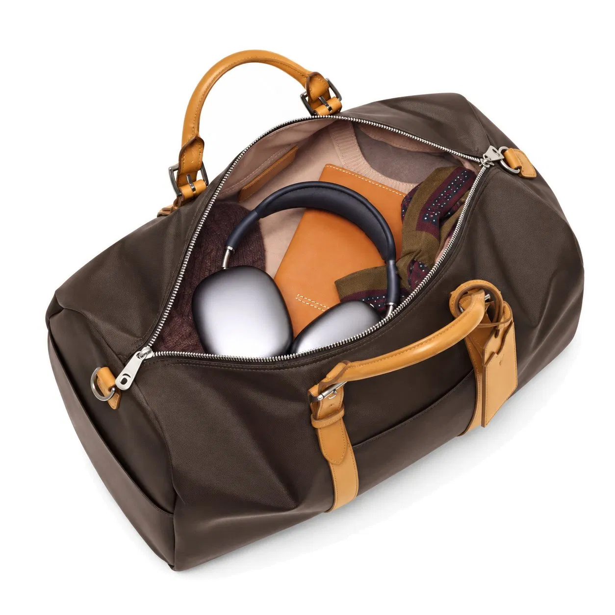 Custom Lightweight Nylon Travel Duffel Bag with Shoe Pocket and Luggage Sleeve