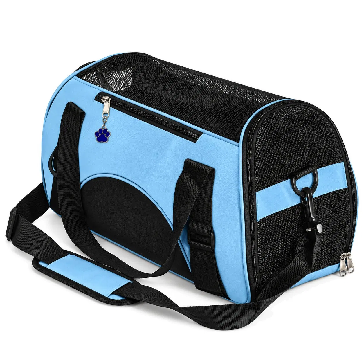 Custom Breathable Mesh Polyester Pet Travel Carrier Tote Bag