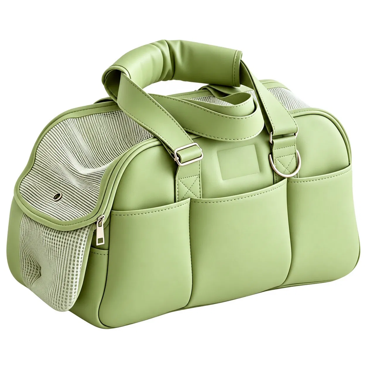 Custom Lightweight Nylon Pet Carrier Tote Bag with Breathable Mesh for Cats and Dogs