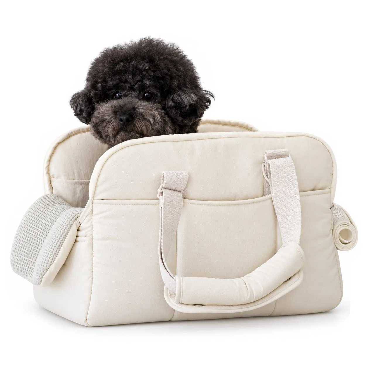 Custom Breathable Nylon Pet Travel Carrier Handbag for Cats and Small Dogs