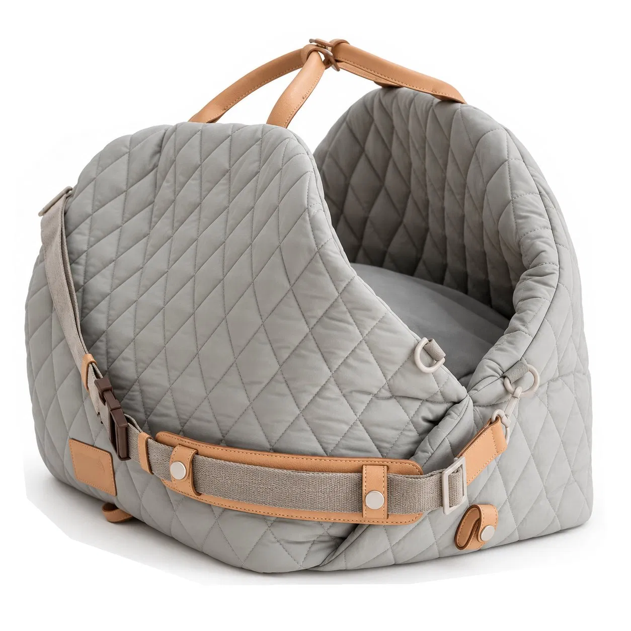 Breathable Padded Nylon Pet Car Seat Carrier Convertible Dog Cat Travel Tote Bag
