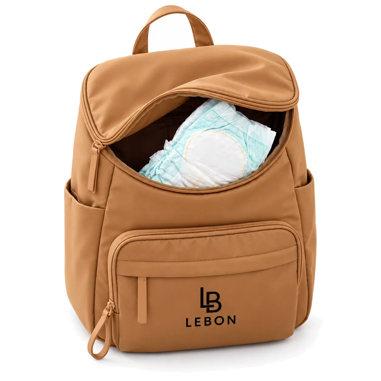 Custom Logo Waterproof Nylon Diaper Backpack 15L Baby Nappy Bag with USB Port