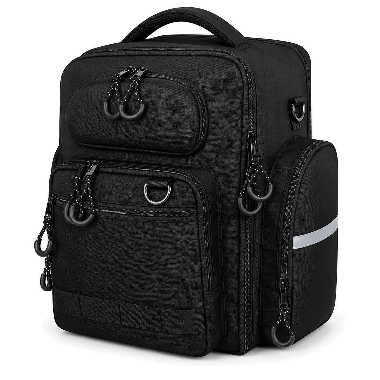 Custom Waterproof Nylon Motorcycle Helmet Backpack with Interior Compartment