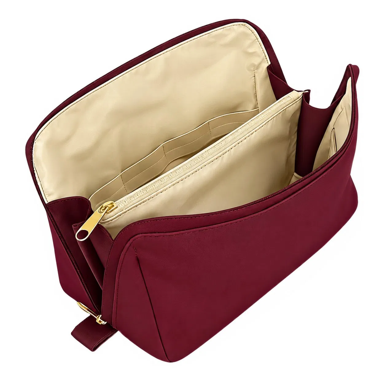 Custom Waterproof Open Flat Travel Toiletry and Cosmetic Makeup Bag