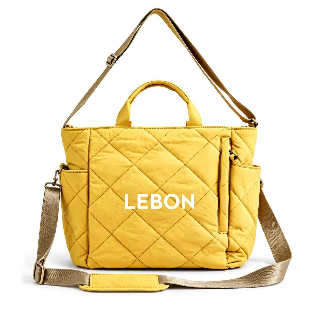 Lightweight Nylon Work Tote Bag with Detachable Coin Purse