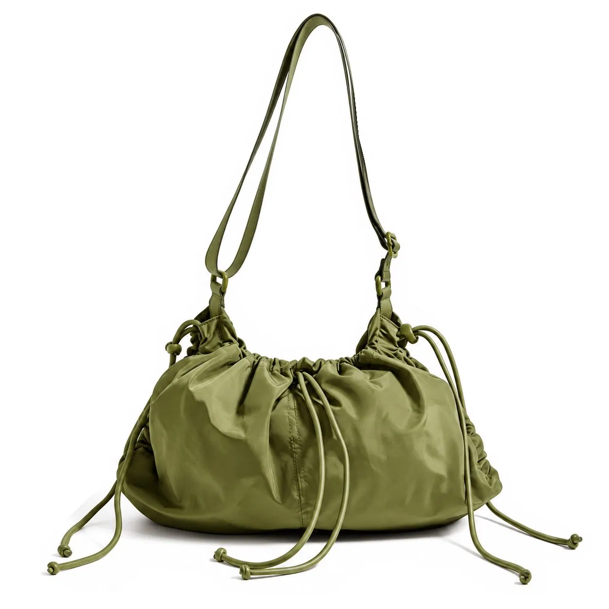 Lightweight Nylon Zipper Shoulder Tote Bag for Women
