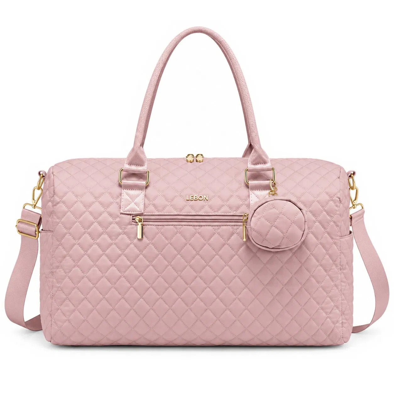Custom Quilted PU Diaper Tote Bag Set for Travel and Strollers