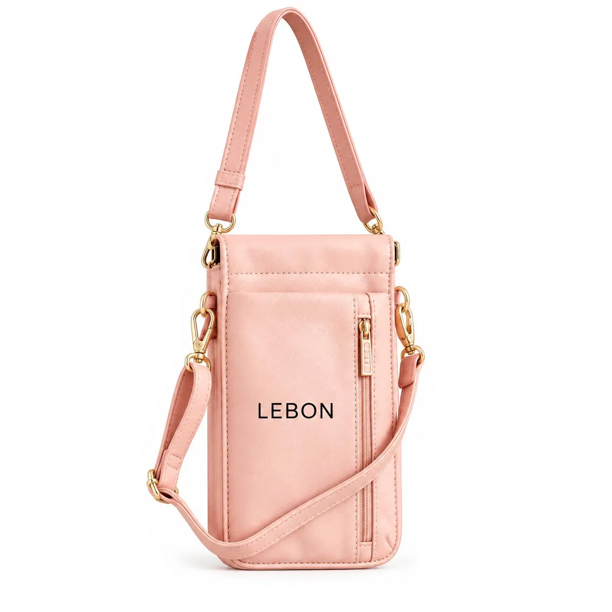 Custom Nylon Phone Crossbody Bag with Multi Card Slots and ID Window