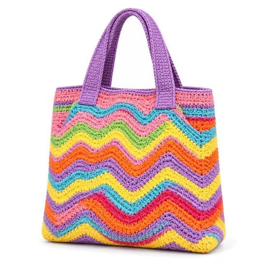 Custom Knitted Shoulder Tote Bag for Daily Shopping and Travel