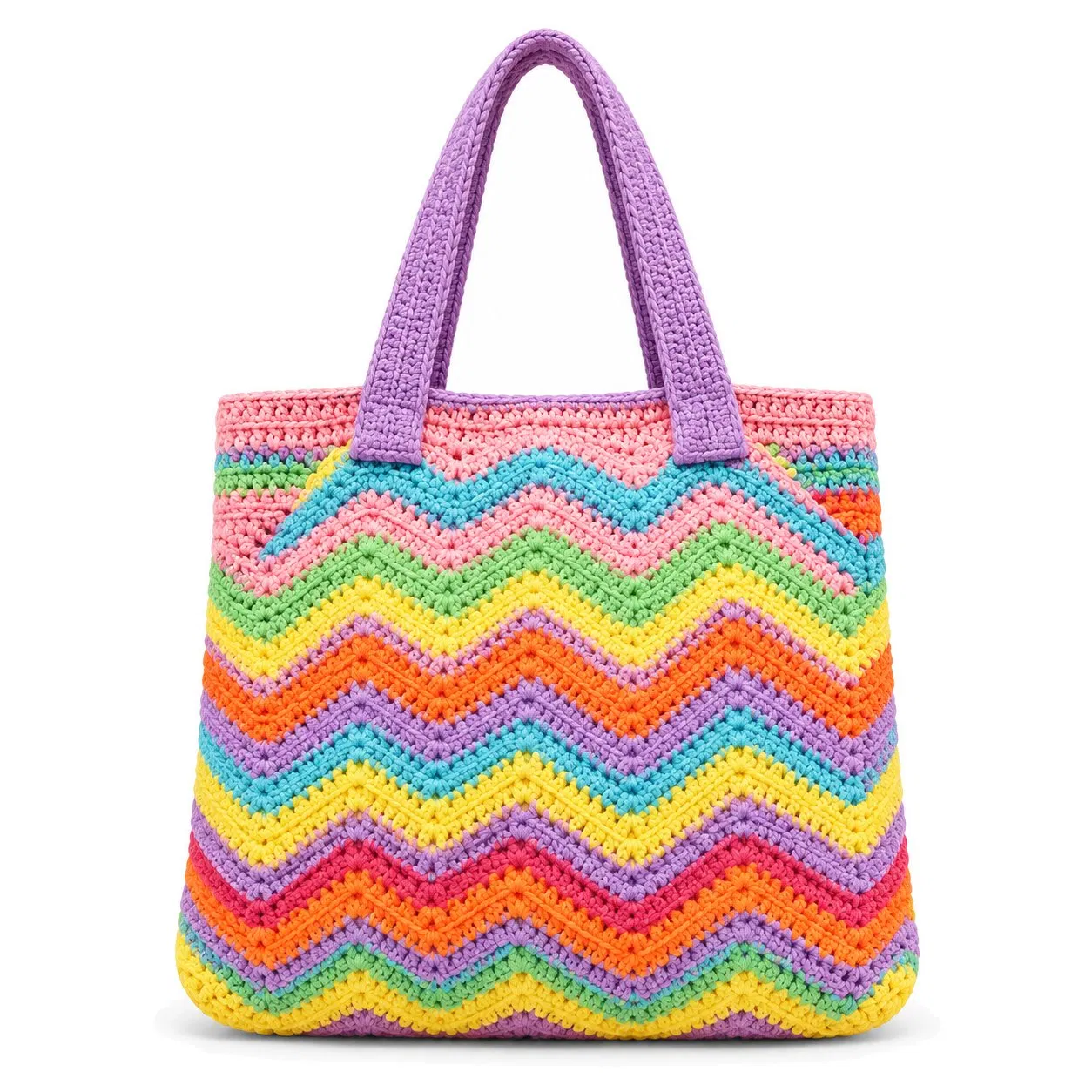 Custom Knitted Shoulder Tote Bag for Daily Shopping and Travel