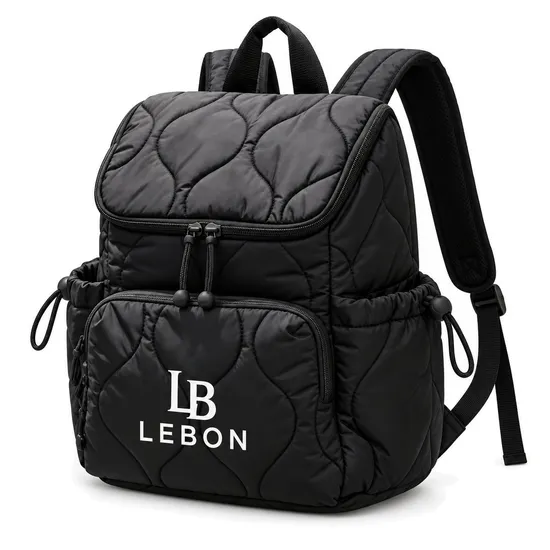 Custom Puffy Diaper Backpack with Organizer Pockets for Baby Care and Travel