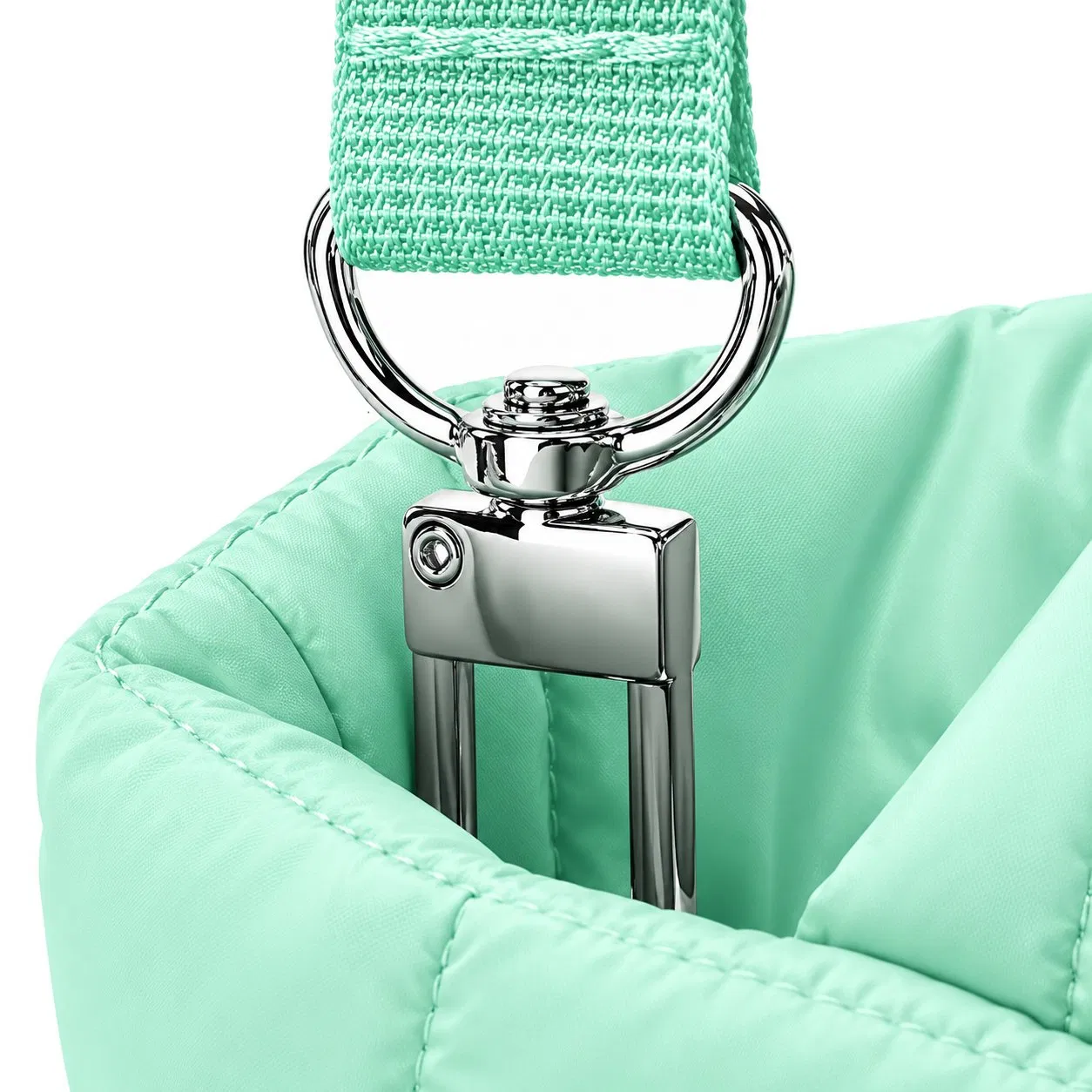 Custom Quilted Puffer Tote Bag with Detachable Strap for Daily Shopping and Travel