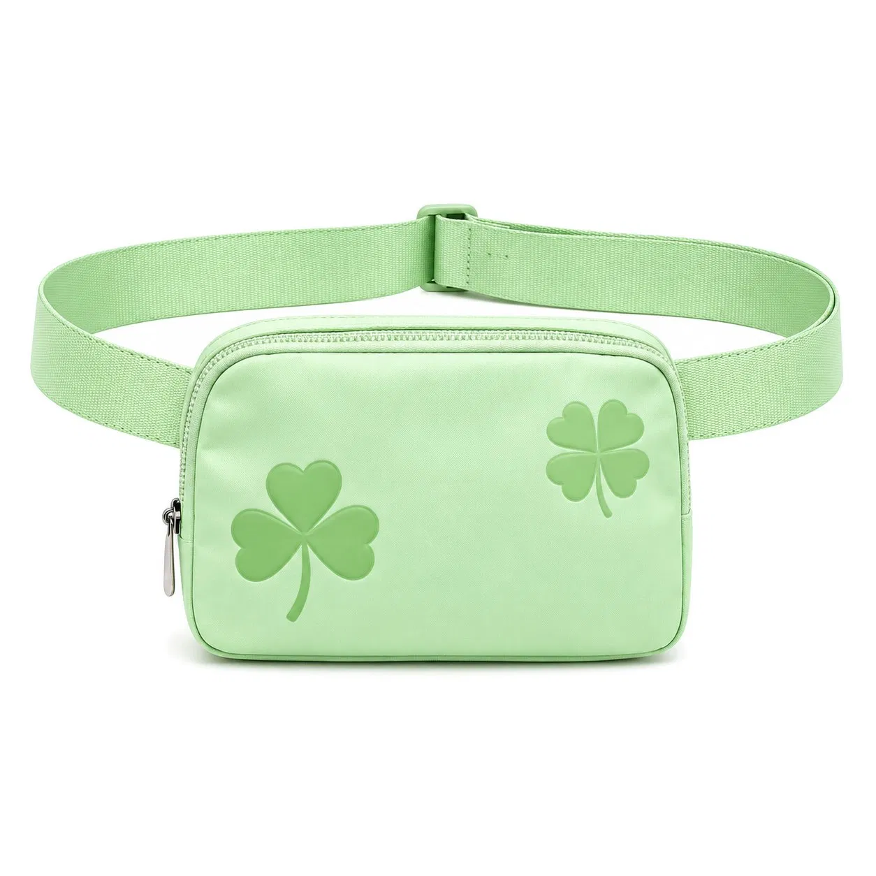 Custom Nylon Waist Bag with Adjustable Belt Zipper Pockets for Women Travel Running