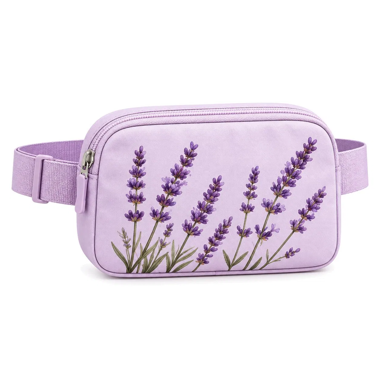Custom Nylon Waist Bag with Adjustable Belt Zipper Pockets for Women Travel Running