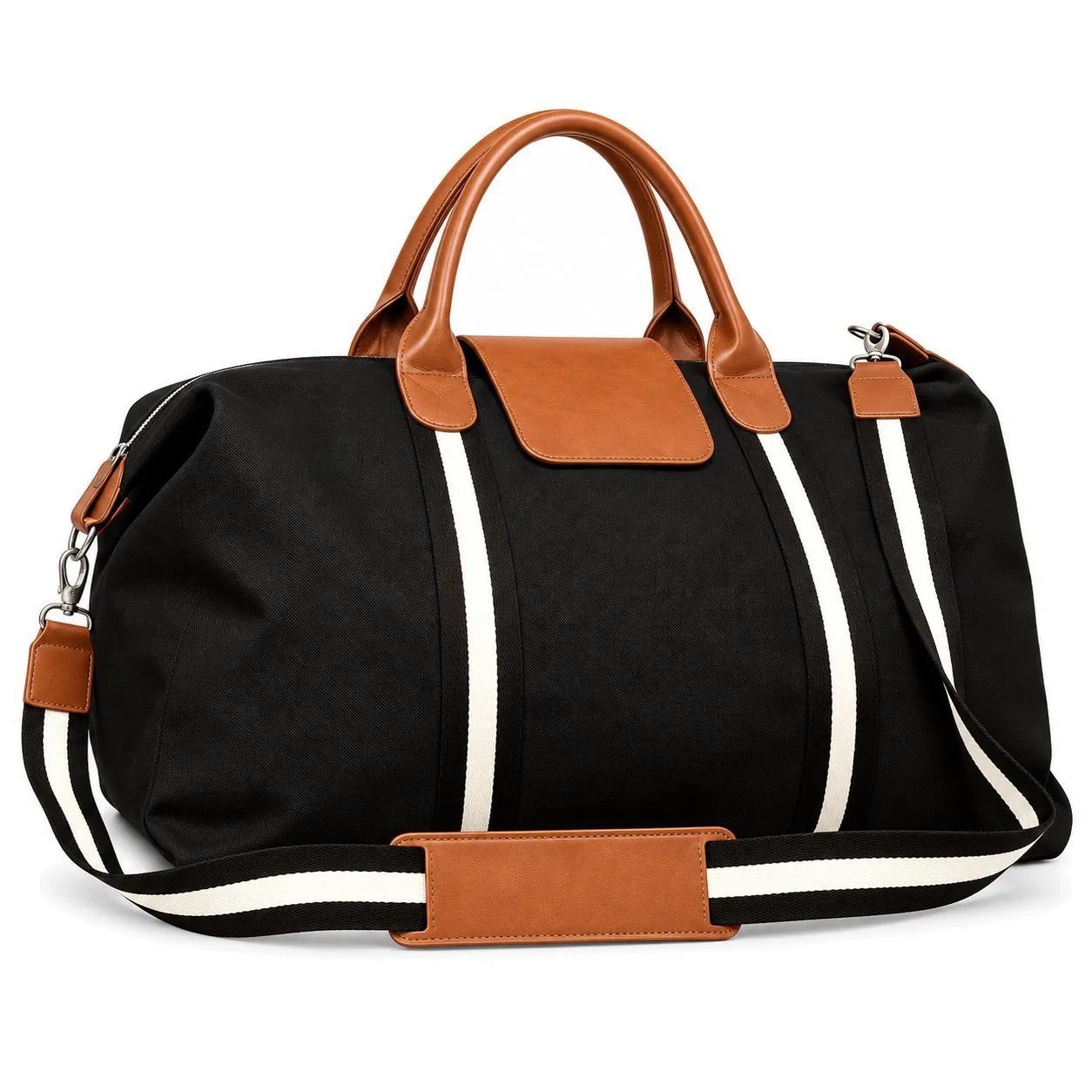 Custom Canvas Weekender Duffle Bag with Adjustable Shoulder Strap for Travel and Gym