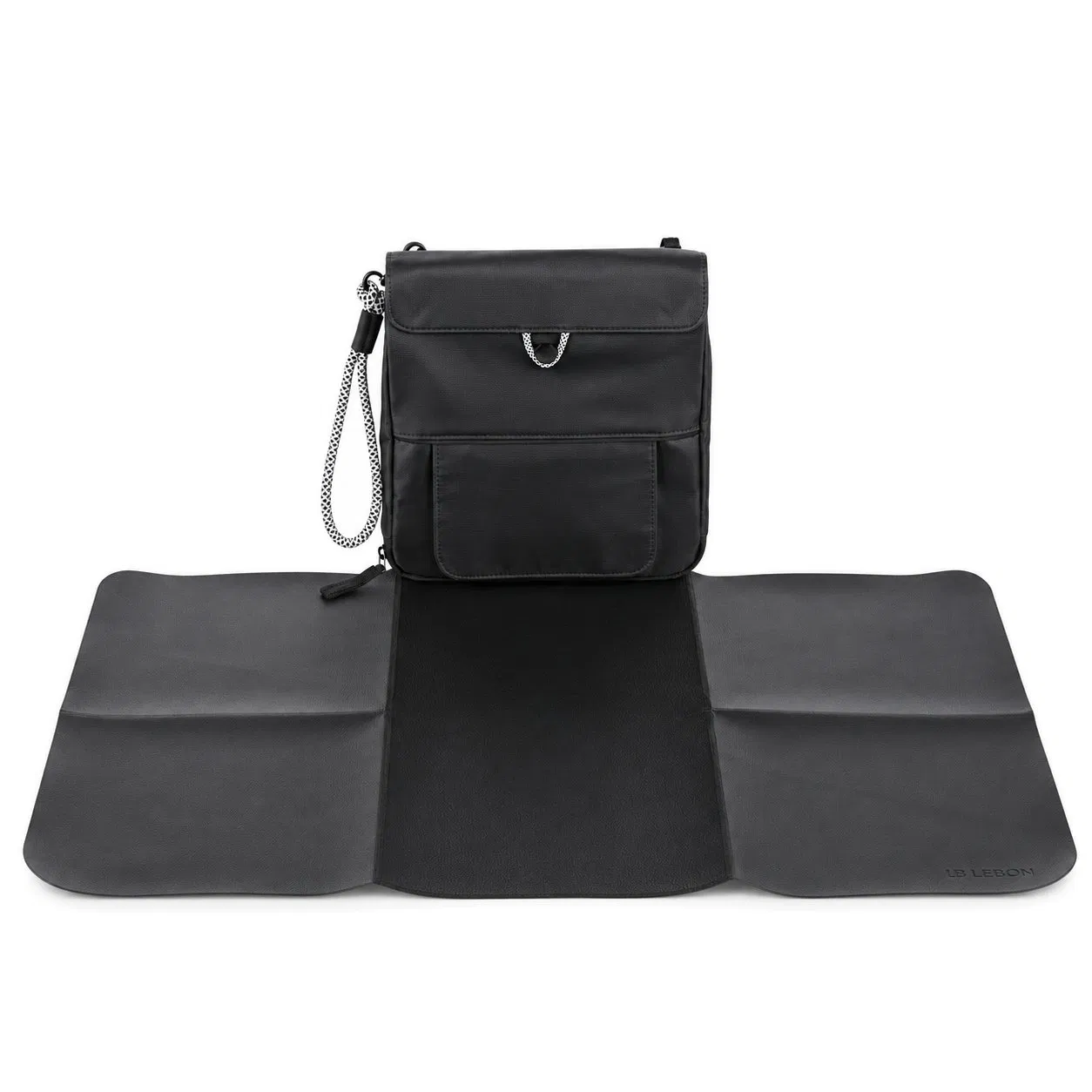 Portable Baby Changing Mat Bag with Wipes Pocket and Detachable Large Pad