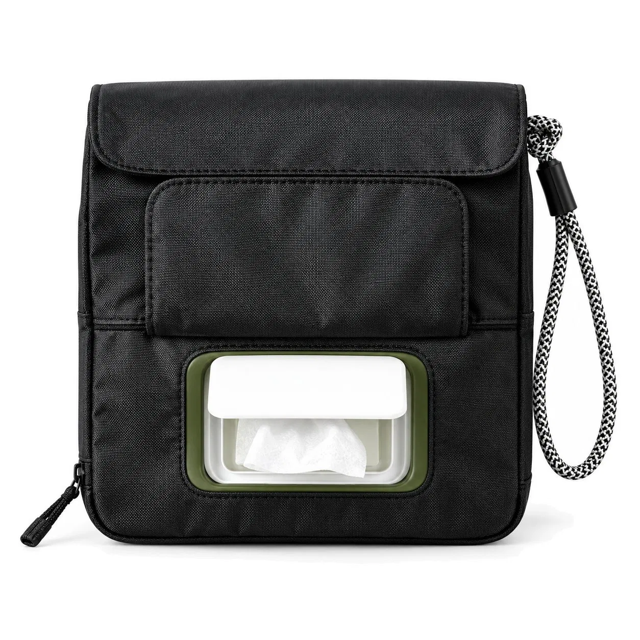 Portable Baby Changing Mat Bag with Wipes Pocket and Detachable Large Pad