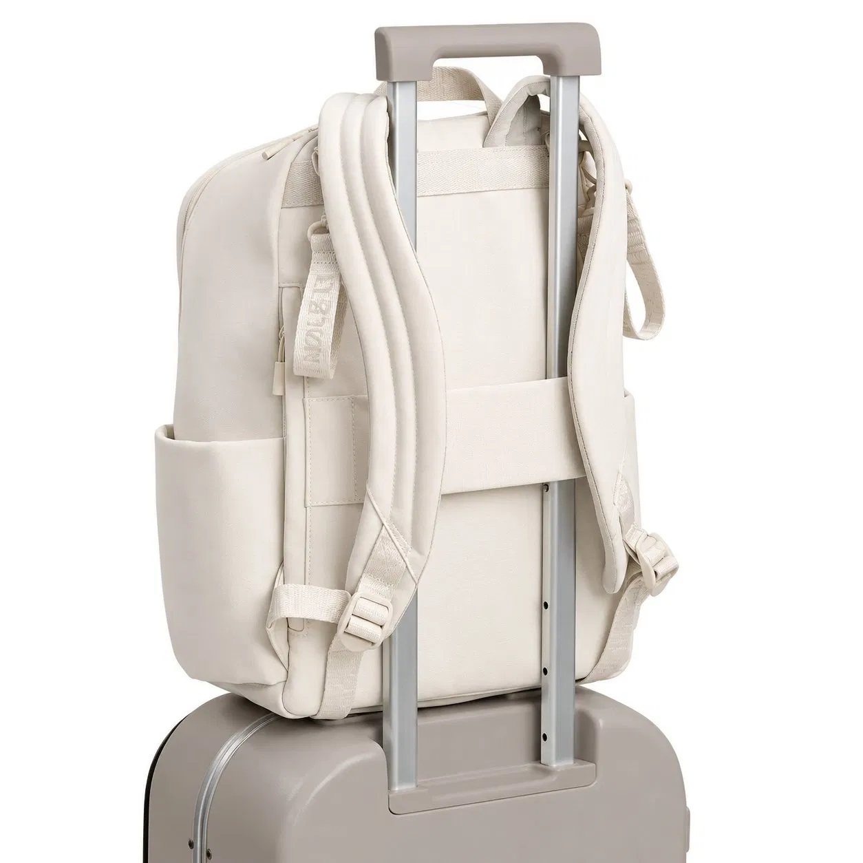 Custom Logo Nylon Diaper Backpack with Multiple Pockets and Padded Shoulder Straps