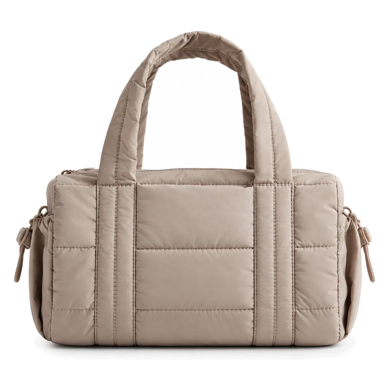 Mini Quilted Sports Gym Duffle Bag with Adjustable Strap and Soft Handles