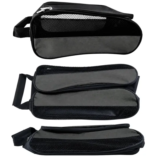 Polyester Golf Shoe Bag with Mesh Ventilation for Travel and Sports