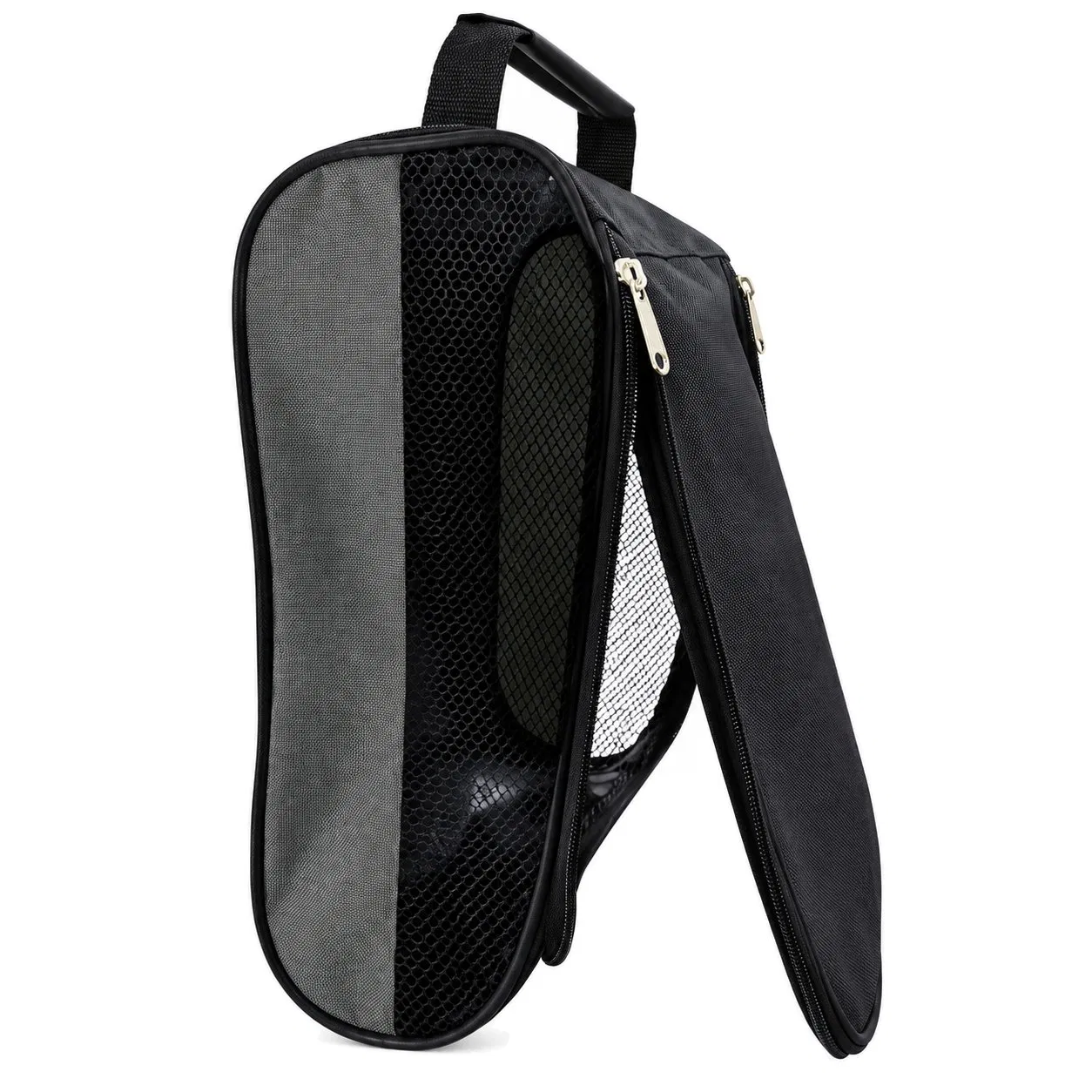 Polyester Golf Shoe Bag with Mesh Ventilation for Travel and Sports