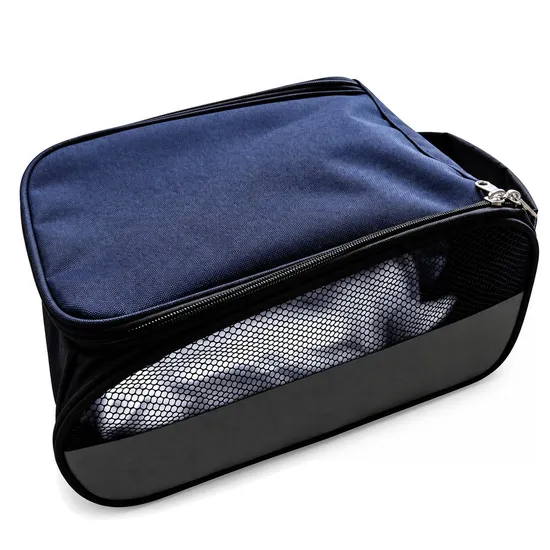 Polyester Golf Shoe Bag with Mesh Ventilation for Travel and Sports