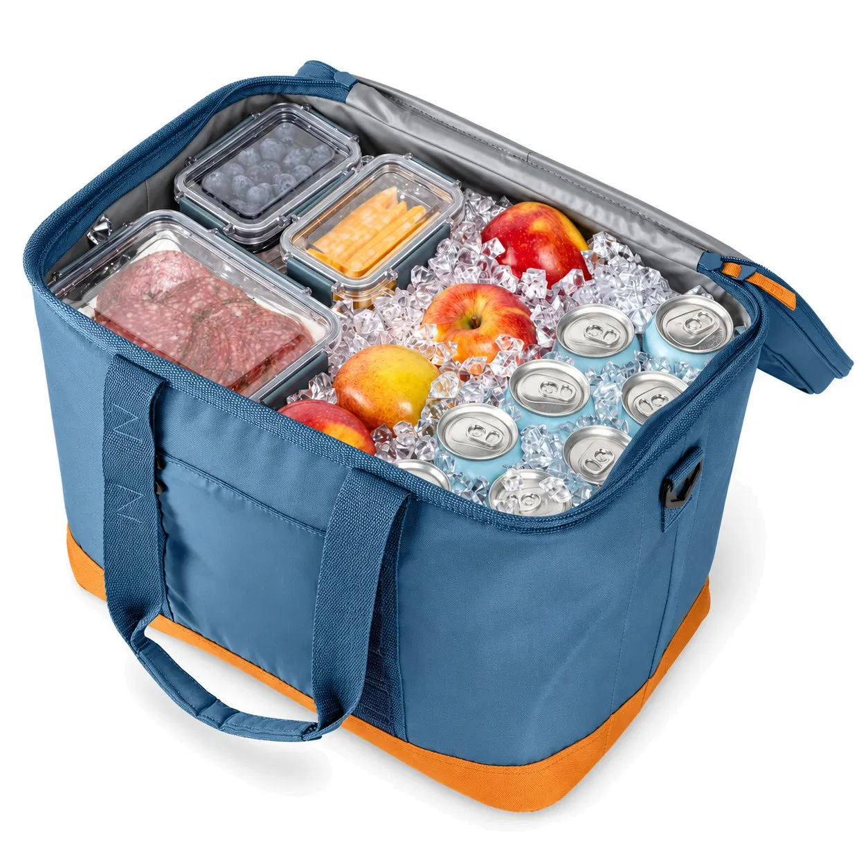 15L Polyester Insulated Cooler Shoulder Bag for Picnic and Travel