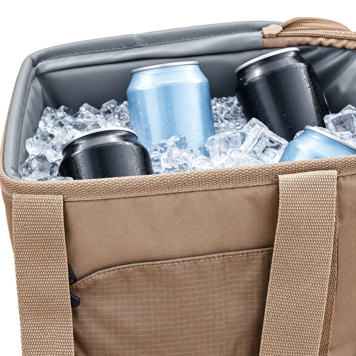 15L Polyester Insulated Cooler Shoulder Bag for Picnic and Travel