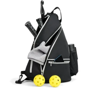 Custom Polyester Pickleball Racket Bag with Zipper and Shoulder Strap