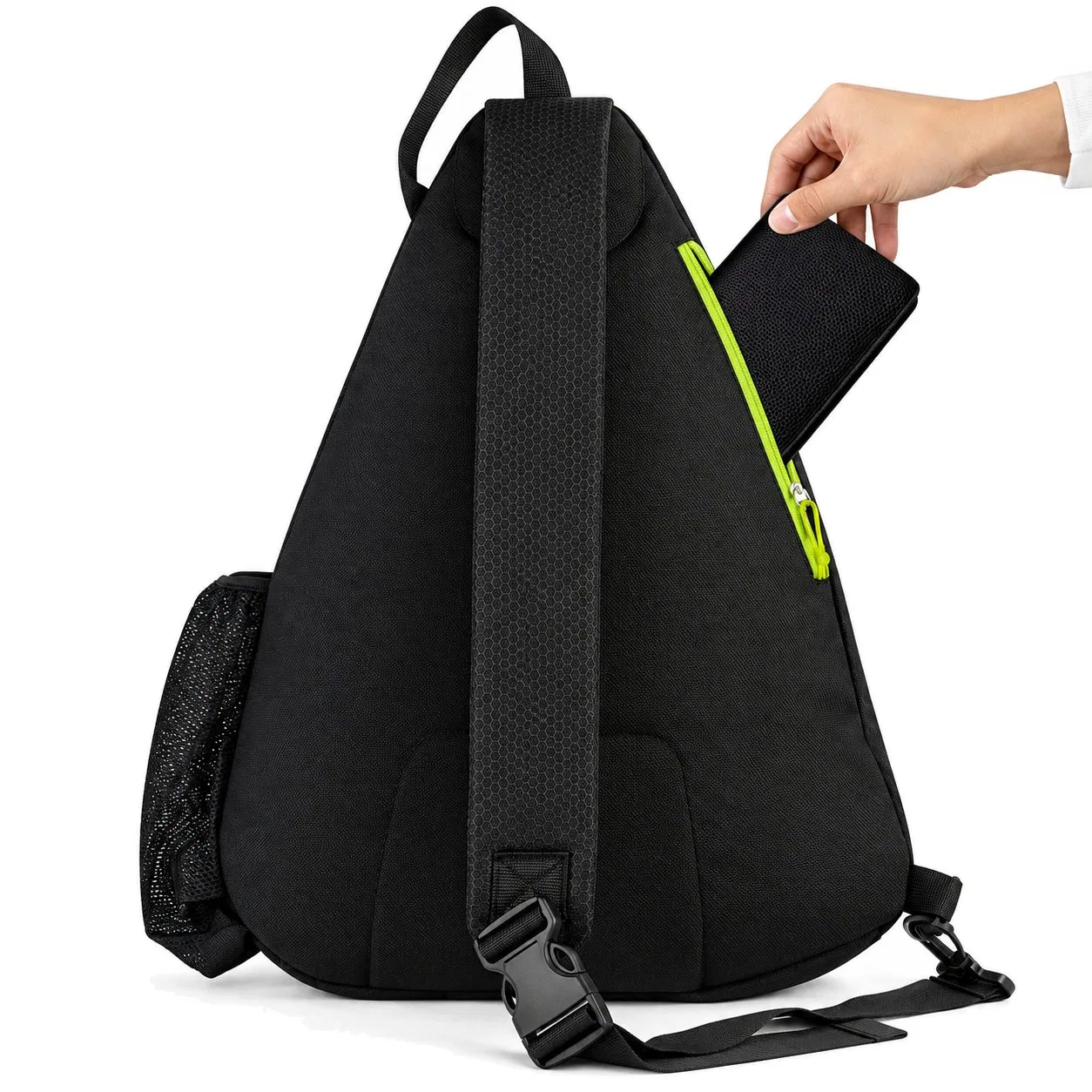 Custom Polyester Pickleball Racket Bag with Zipper and Shoulder Strap