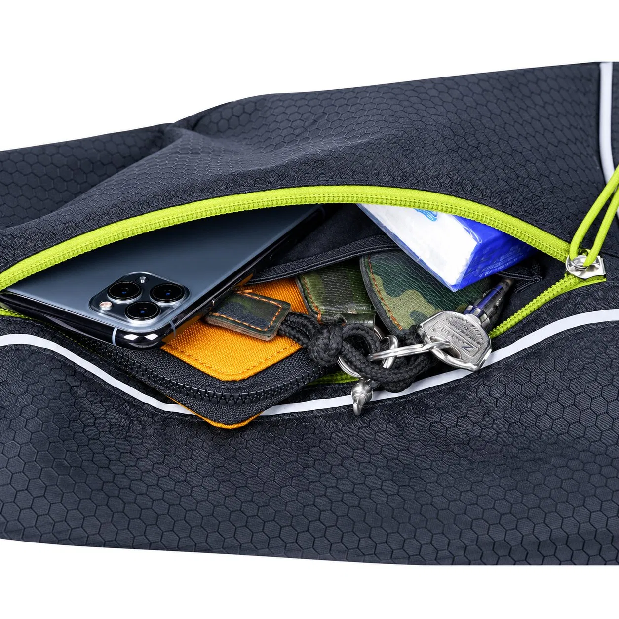 Custom Polyester Pickleball Racket Bag with Zipper and Shoulder Strap