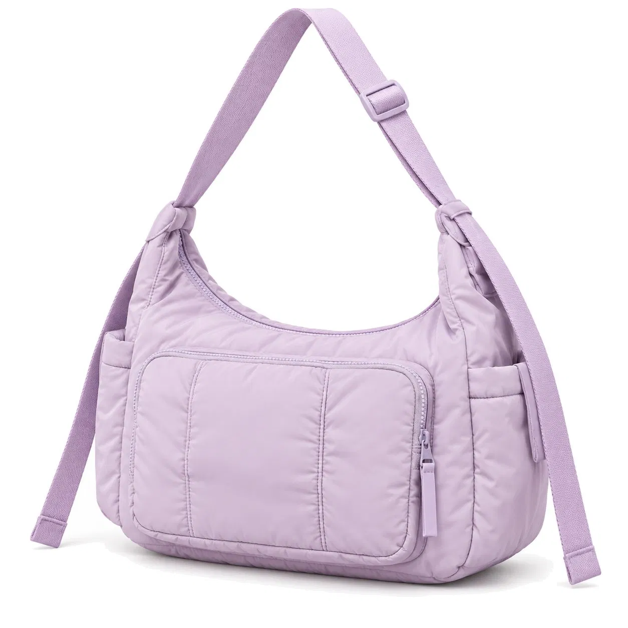 Custom Nylon Puffer Diaper Bag Crossbody Stroller Organizer for Travel