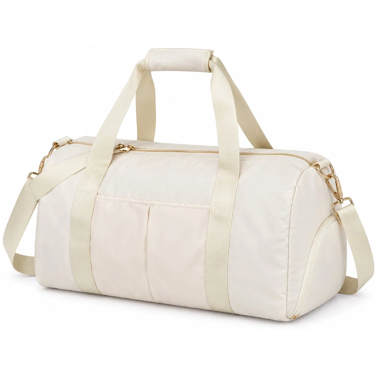 Custom Polyester Gym Duffle Bag with Shoe Compartment and Luggage Sleeve