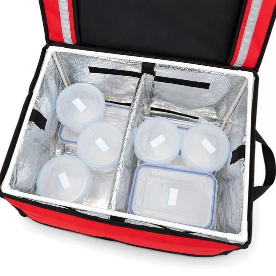 Custom 30L Insulated Food Delivery Cooler Backpack for Bike and Motorcycle Couriers