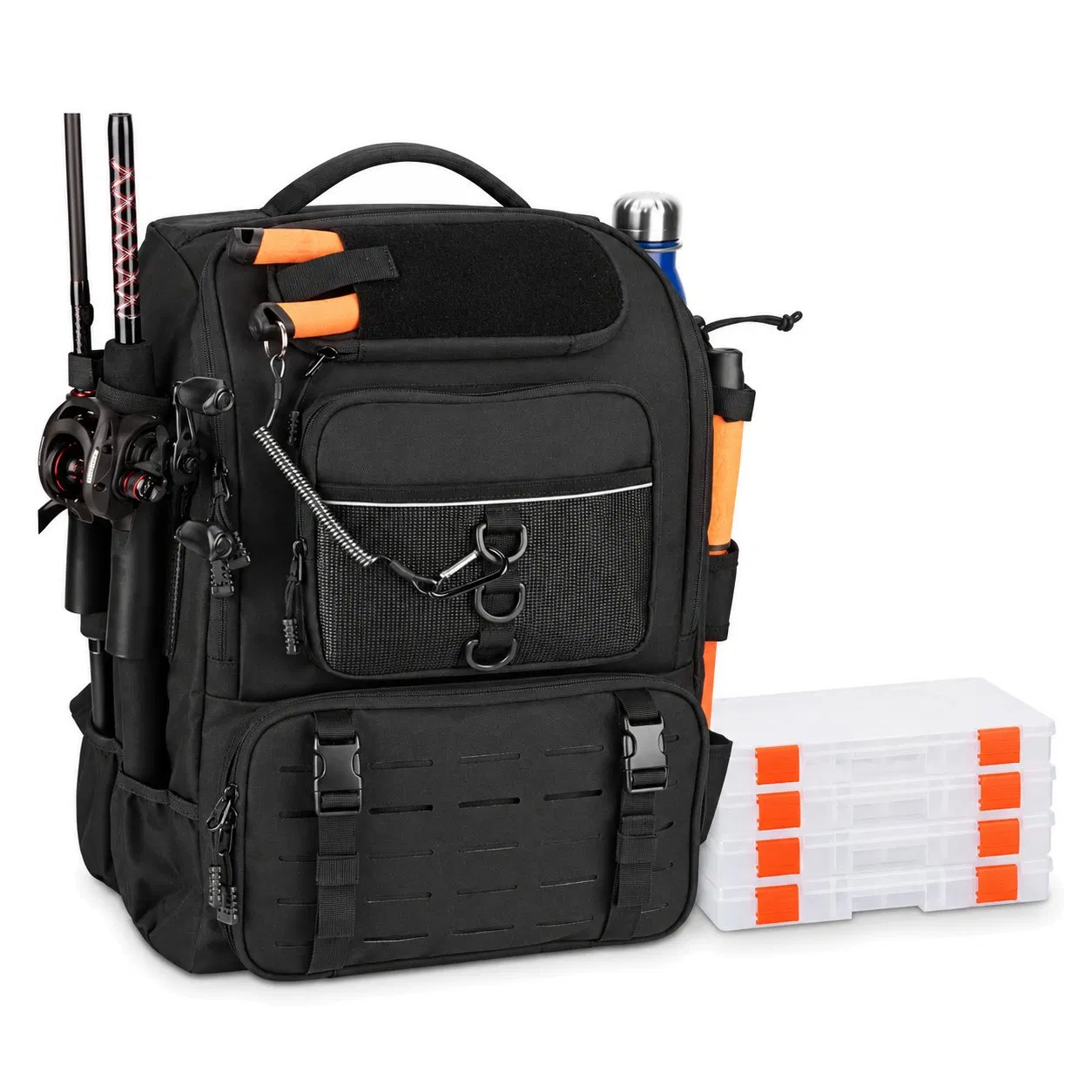 Custom Fishing Tackle Backpack for Outdoor Travel Camping and Hiking