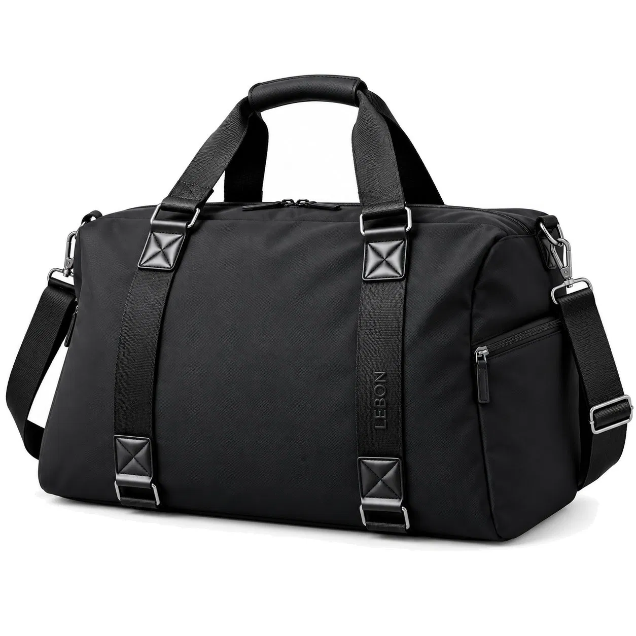 40L Canvas Travel Duffel Bag with Adjustable Shoulder Strap