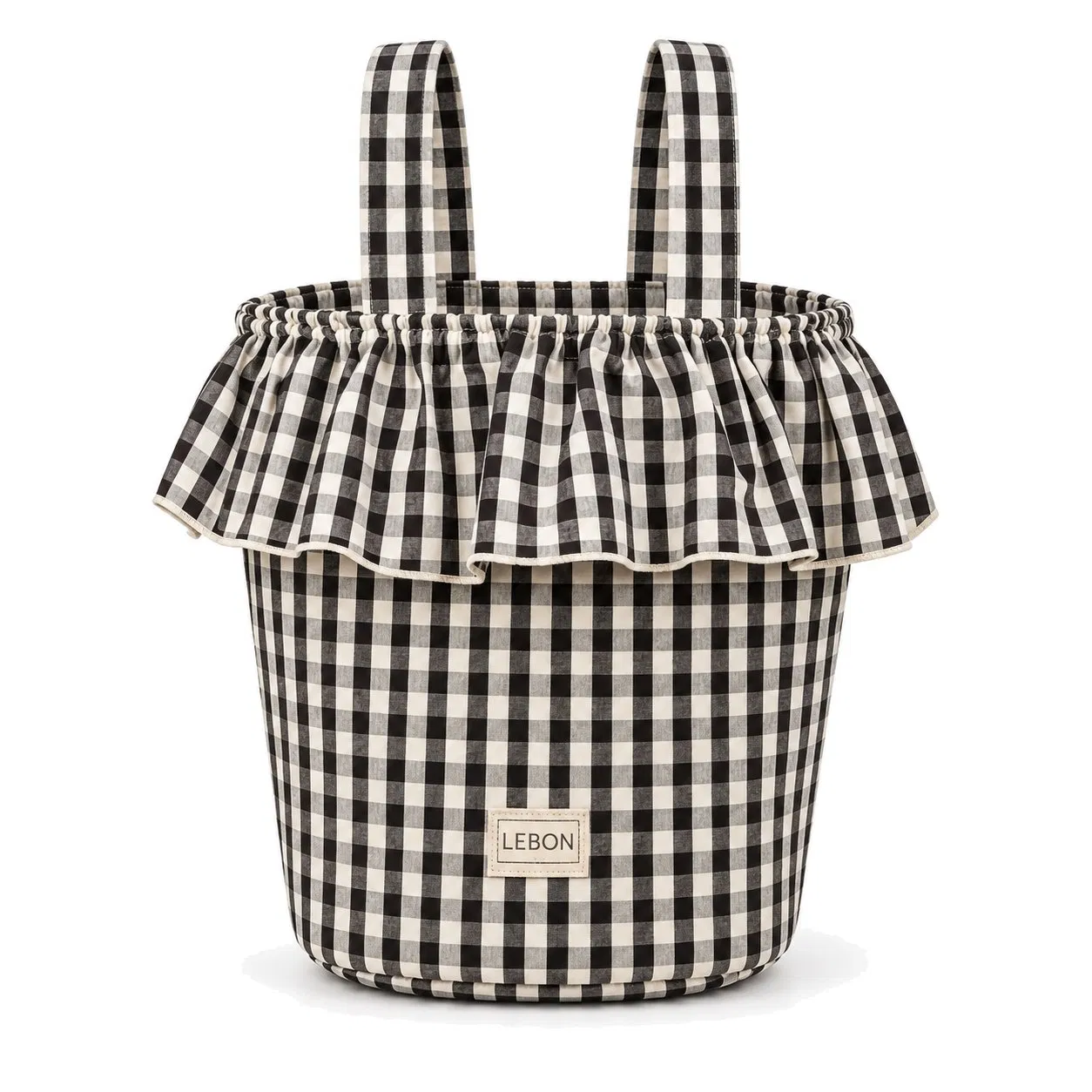 Custom Checkered Hanging Baby Stroller Organizer Bag for Travel and Pushchair Storage