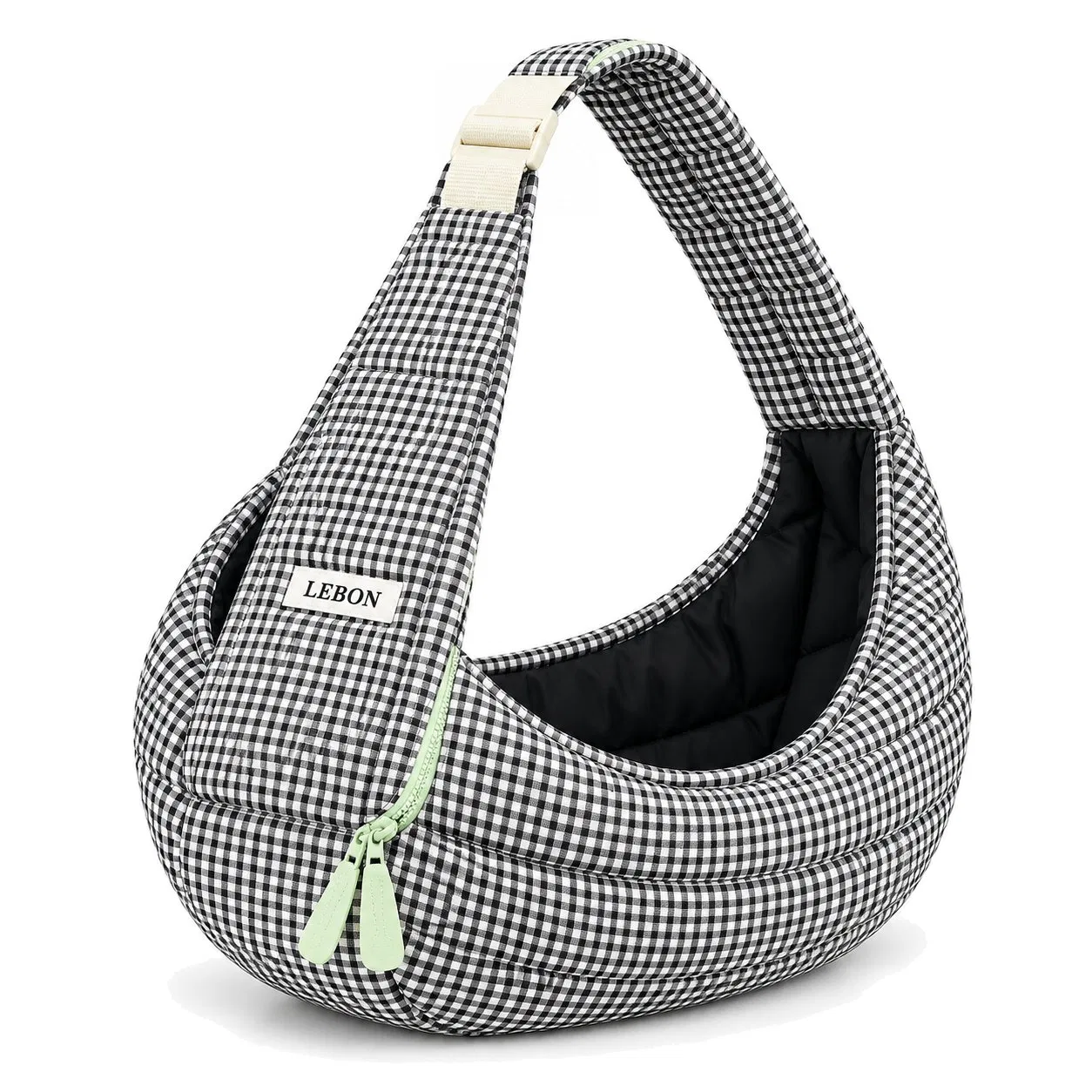 Custom Logo Quilted Nylon Pet Sling Carrier Bag for Small Dogs and Cats