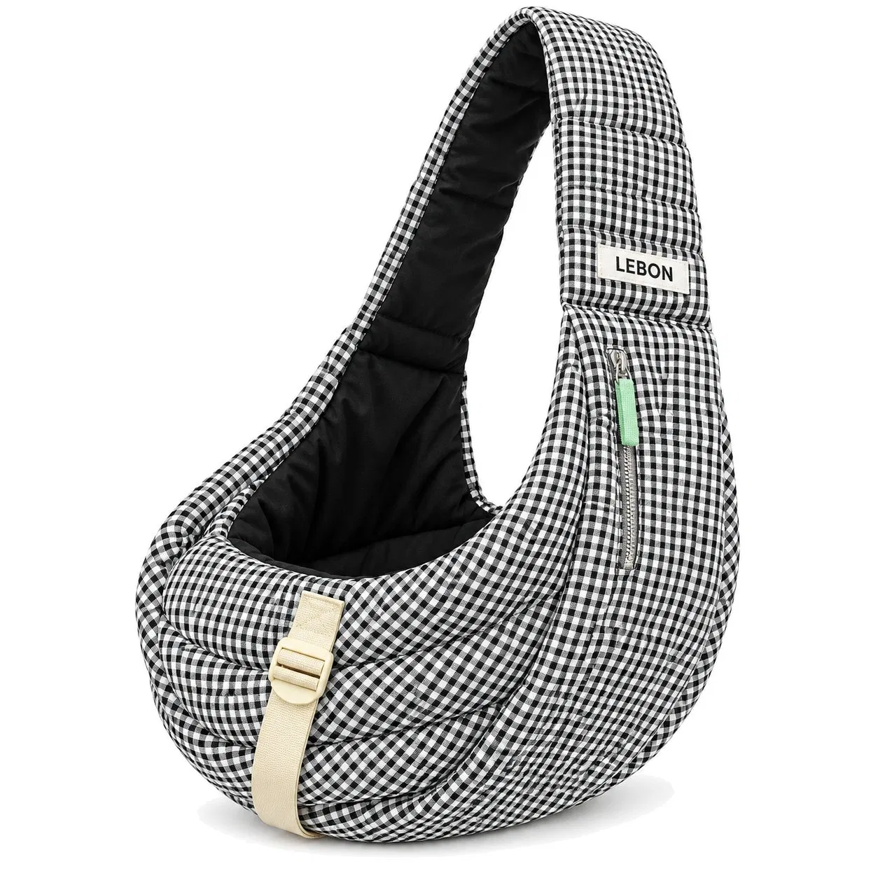 Custom Logo Quilted Nylon Pet Sling Carrier Bag for Small Dogs and Cats