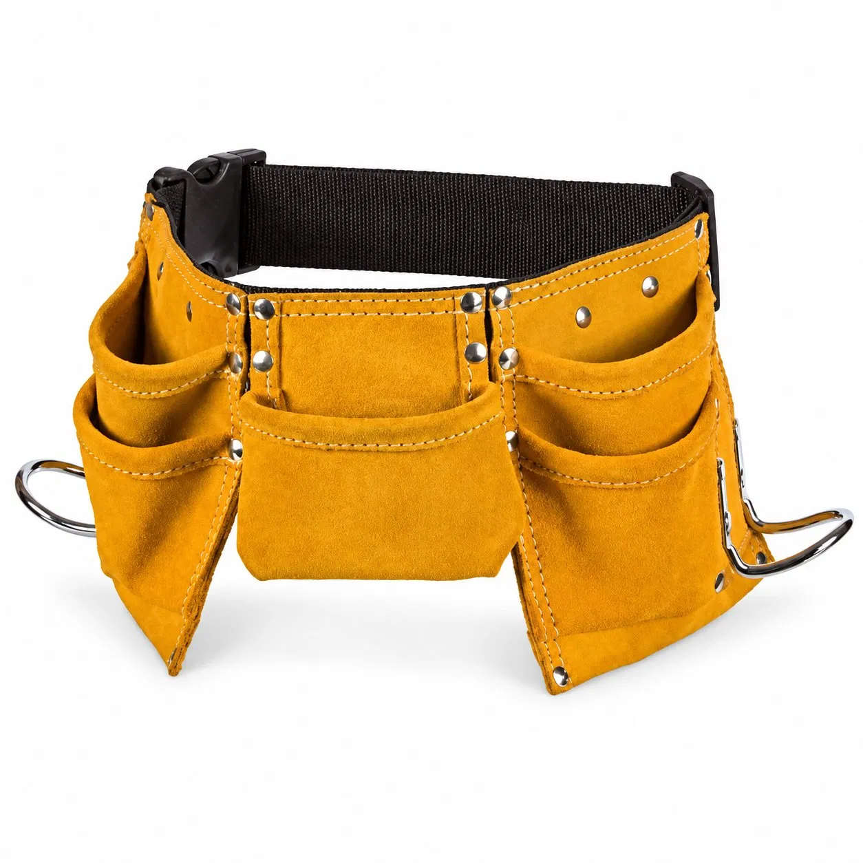 Custom Kids Brown Faux Suede Pretend Play Tool Belt with Adjustable Waist Strap