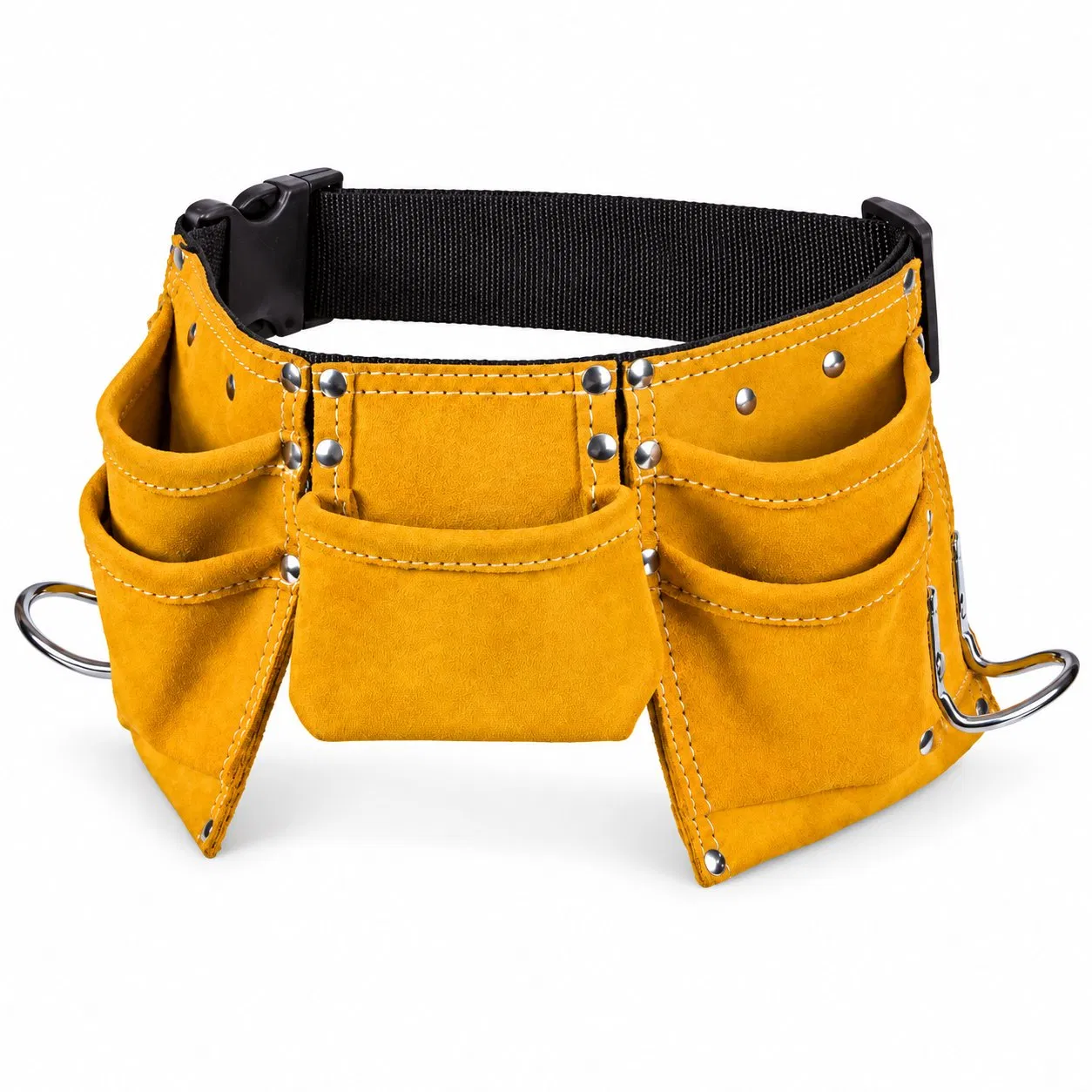 Custom Kids Brown Faux Suede Pretend Play Tool Belt with Adjustable Waist Strap