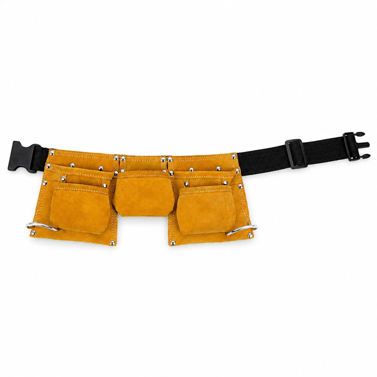 Custom Kids Brown Faux Suede Pretend Play Tool Belt with Adjustable Waist Strap