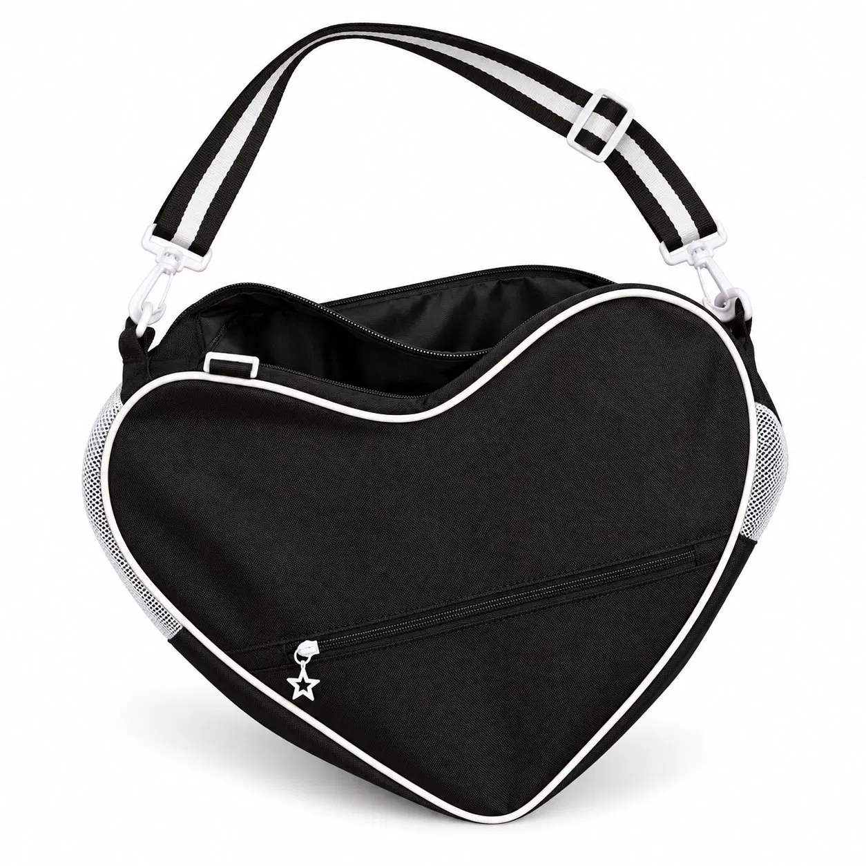 Custom Roller Skate Bag with Adjustable Shoulder Strap and Zipper Storage