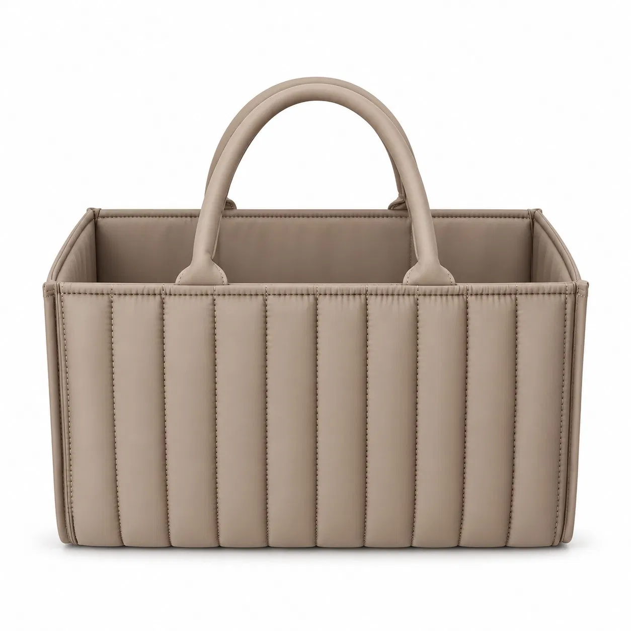 Custom Baby Diaper Caddy Tote with Nursery Storage Compartments and Handles