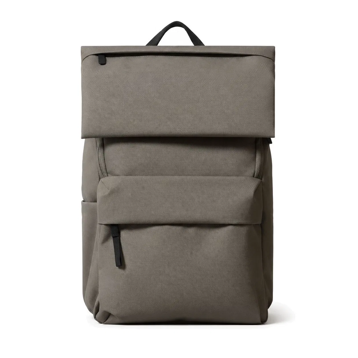 Custom Oxford Daily Backpack with Flap Top and Front Zipper Pockets