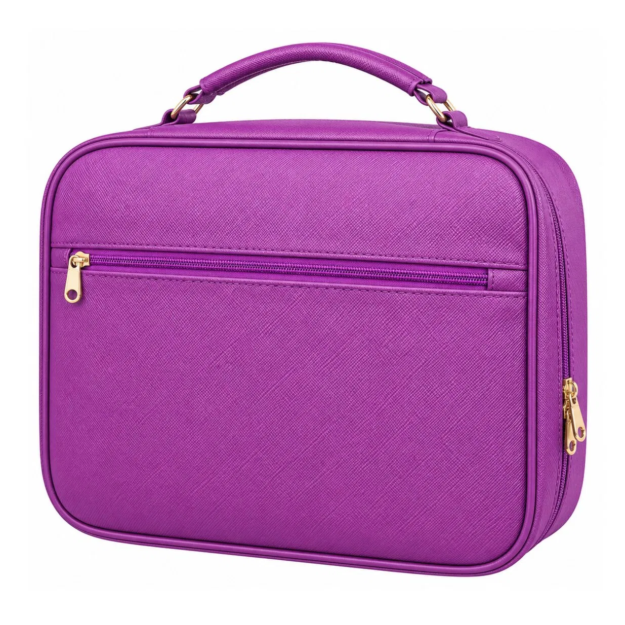 Custom PU Leather Zippered Bible Cover Organizer Bag with Carry Handle