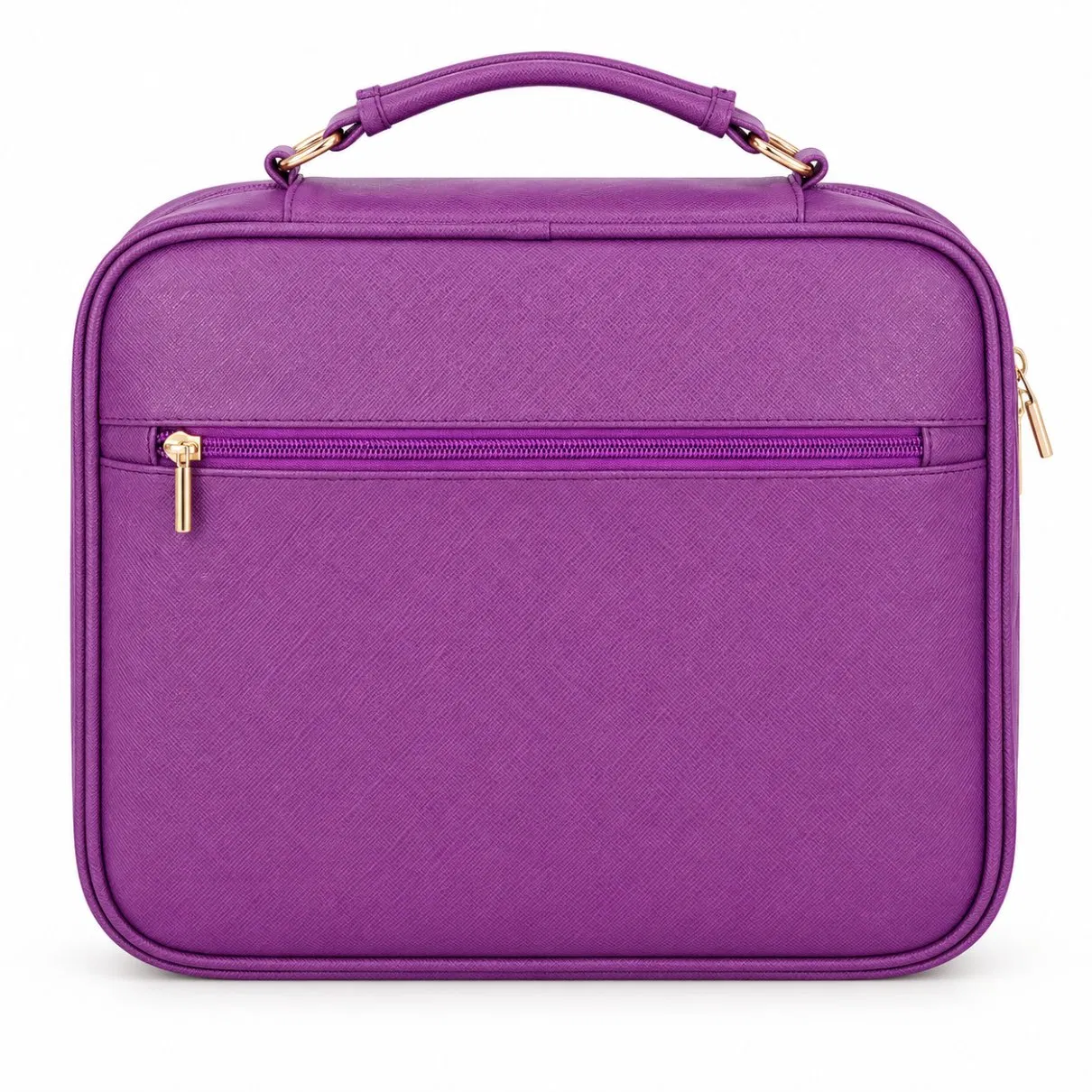 Custom PU Leather Zippered Bible Cover Organizer Bag with Carry Handle
